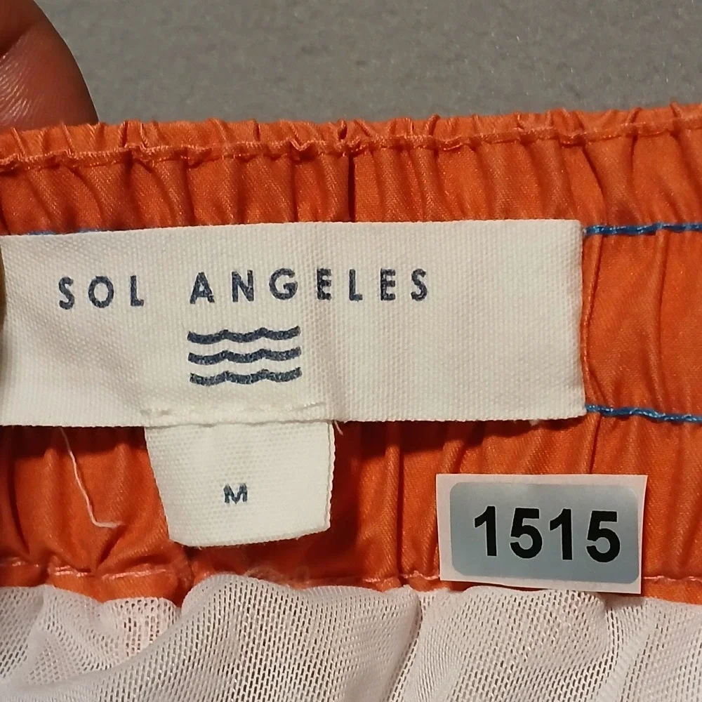 Sol Angeles Men's Popsicle Color Block Drawstring Swim‎ Shorts Size M